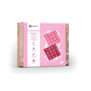 2pcs Connetix Base Plate Pack, Pink & Berry