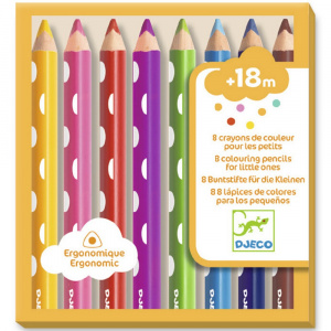 DJECO Colouring Pencils, 8pcs