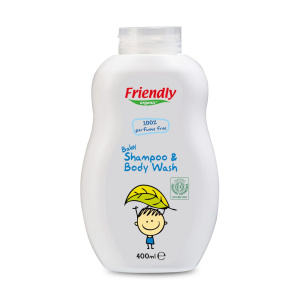 Friendly Organic Baby Shampoo & Body Wash, 400ml
