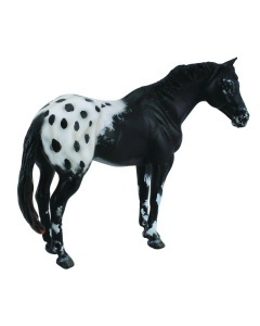 CollectA Animal Figurine Black Appaloosa Stallion