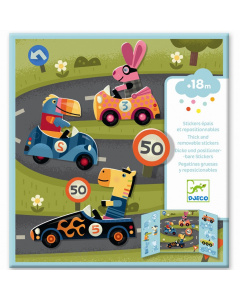 DJECO Removable Stickers - Cars